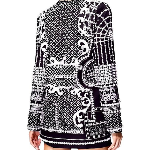 NWT LUXE Beaded Blazer Suit Dress - Picture 4 of 10